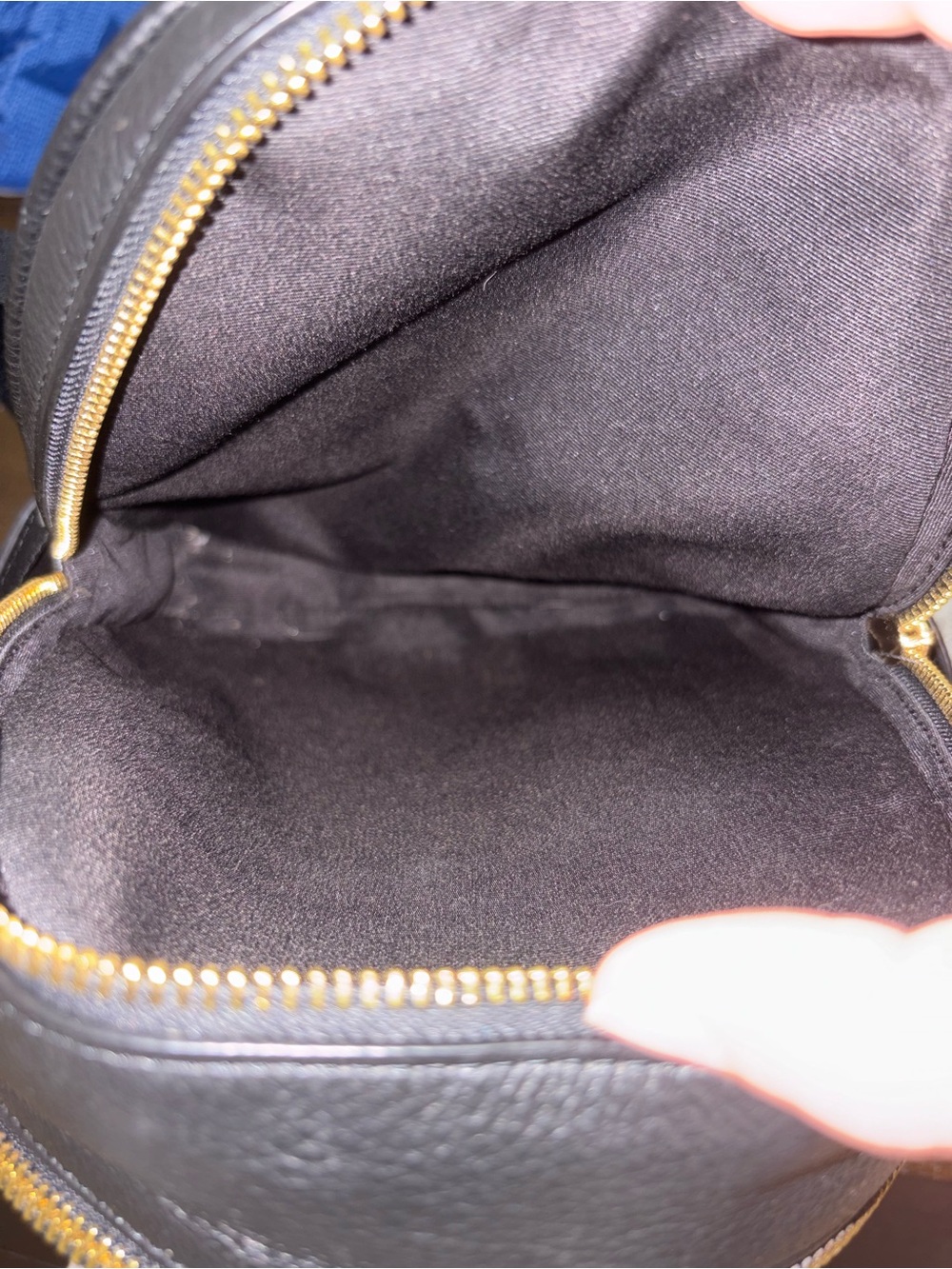 Coach Black Pebbled Leather Mini Backpack with Gold Hardware - Picture 5 of 5